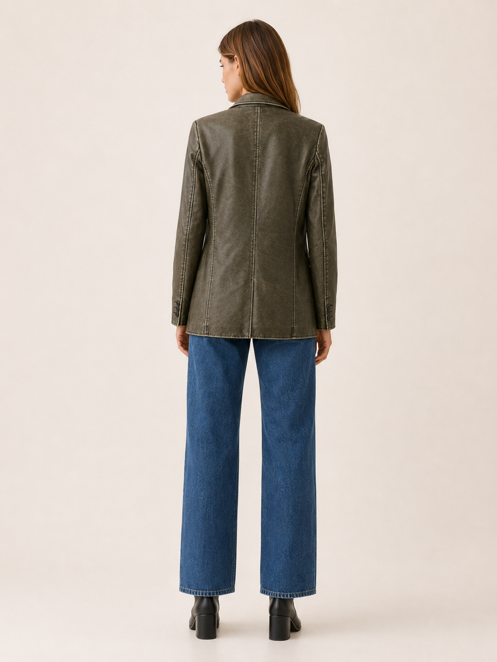 Cirelle™ | Longline Oversized Blazer with Notched Lapels