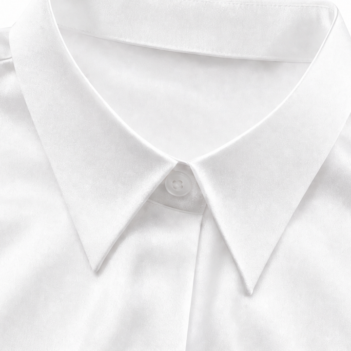 Benedetta™ | Women's Long Sleeve Button Up Shirt with Sheen Finish