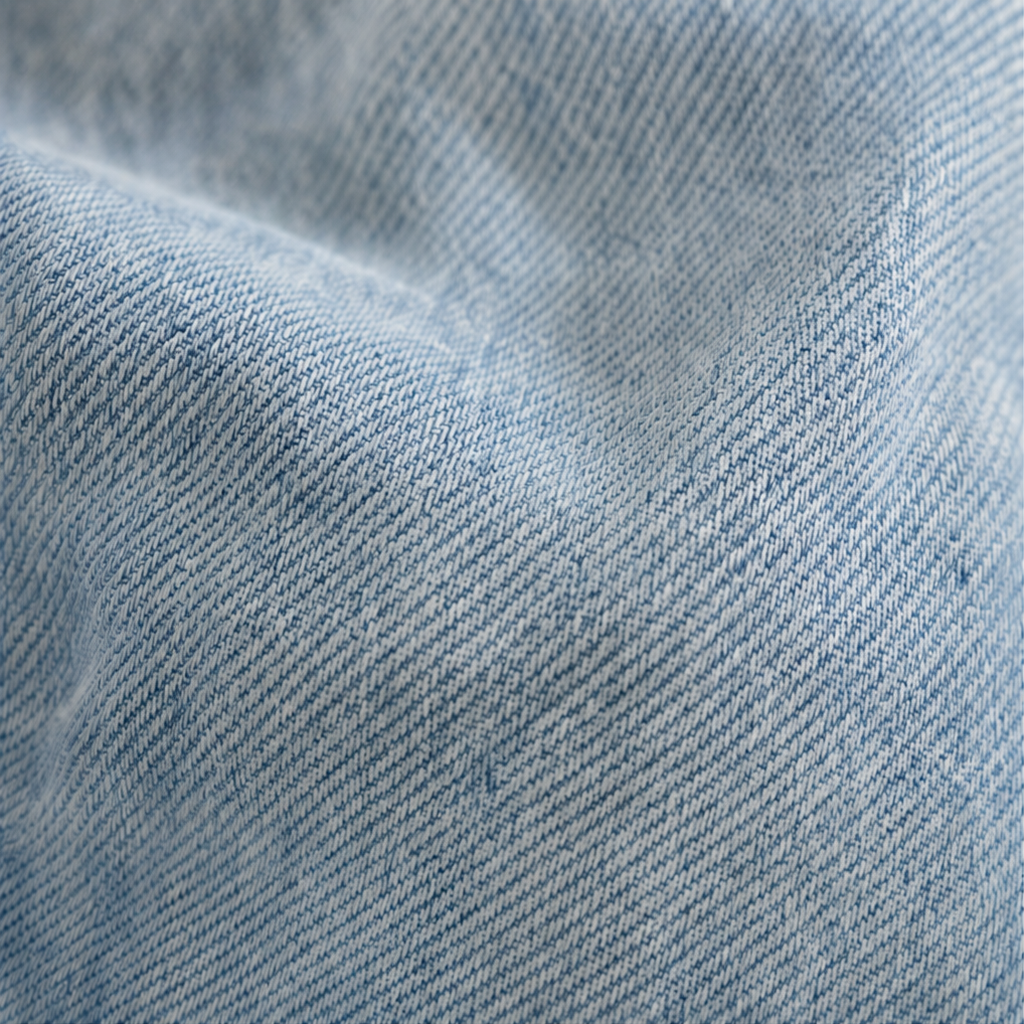 Ninon™ | Women's Longline Hooded Jacket with Washed Blue Front