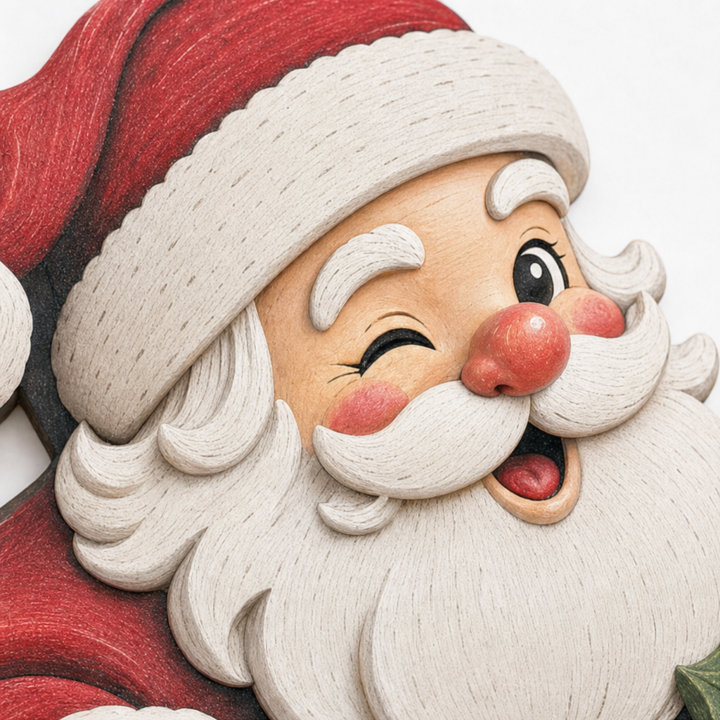 Fanchon™ | Christmas Door Frame Corner Decoration with Peeking Figure