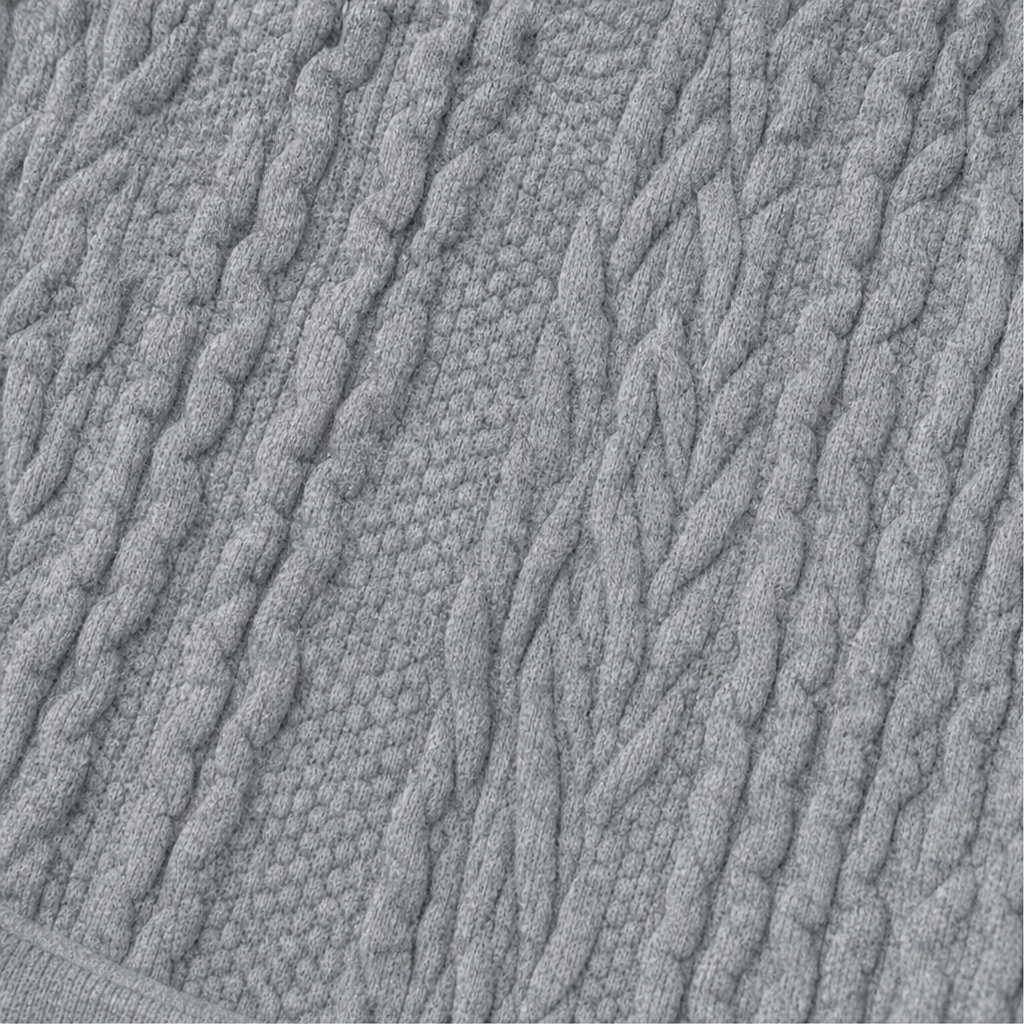 Segolene™ | Women's Cable Knit Longline Zip-Up Hoodie