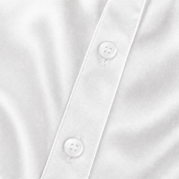 Benedetta™ | Women's Long Sleeve Button Up Shirt with Sheen Finish