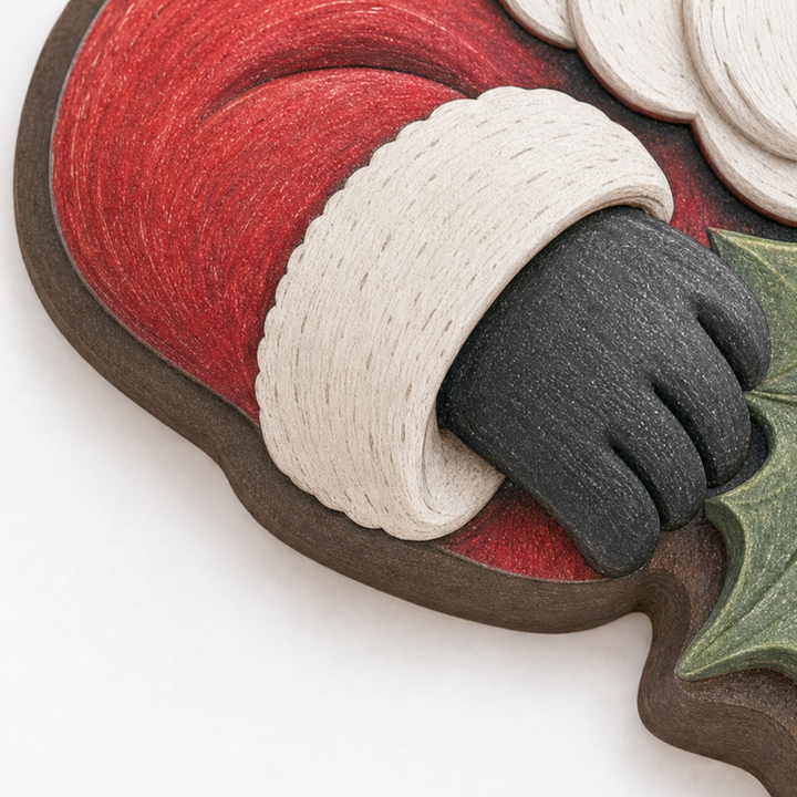 Fanchon™ | Christmas Door Frame Corner Decoration with Peeking Figure