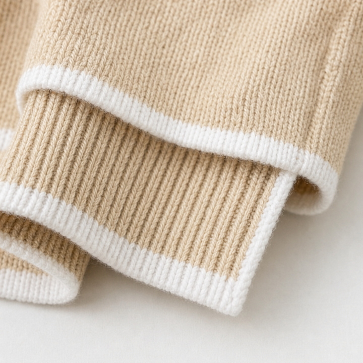 Ottavia™ | Women's Contrast Trim V-Neck Knit Top