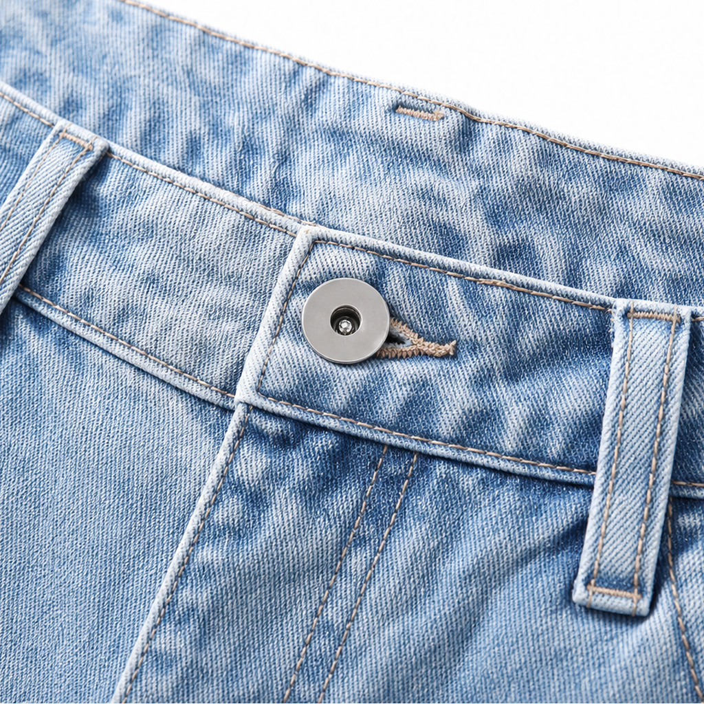 Aude™ | Women's High Waisted Wide Leg Jeans with Full Length Hem