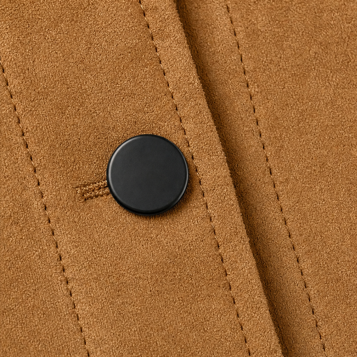 Adelina™ | Women's Brushed Button Front Jacket with Lapel Collar
