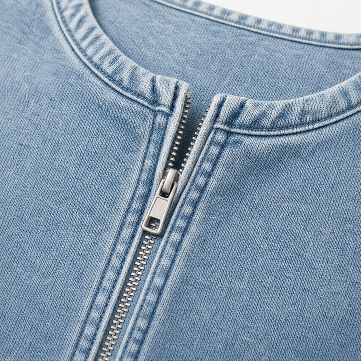 Isaure™ | Women's Oversized Half-Zip Knit Pullover with Dropped Shoulders