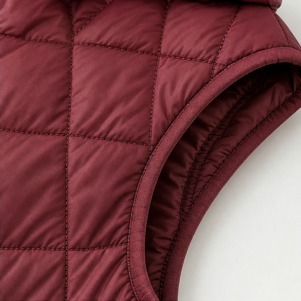 Micheline™ | Women's Long Quilted Hooded Vest with Zip Front