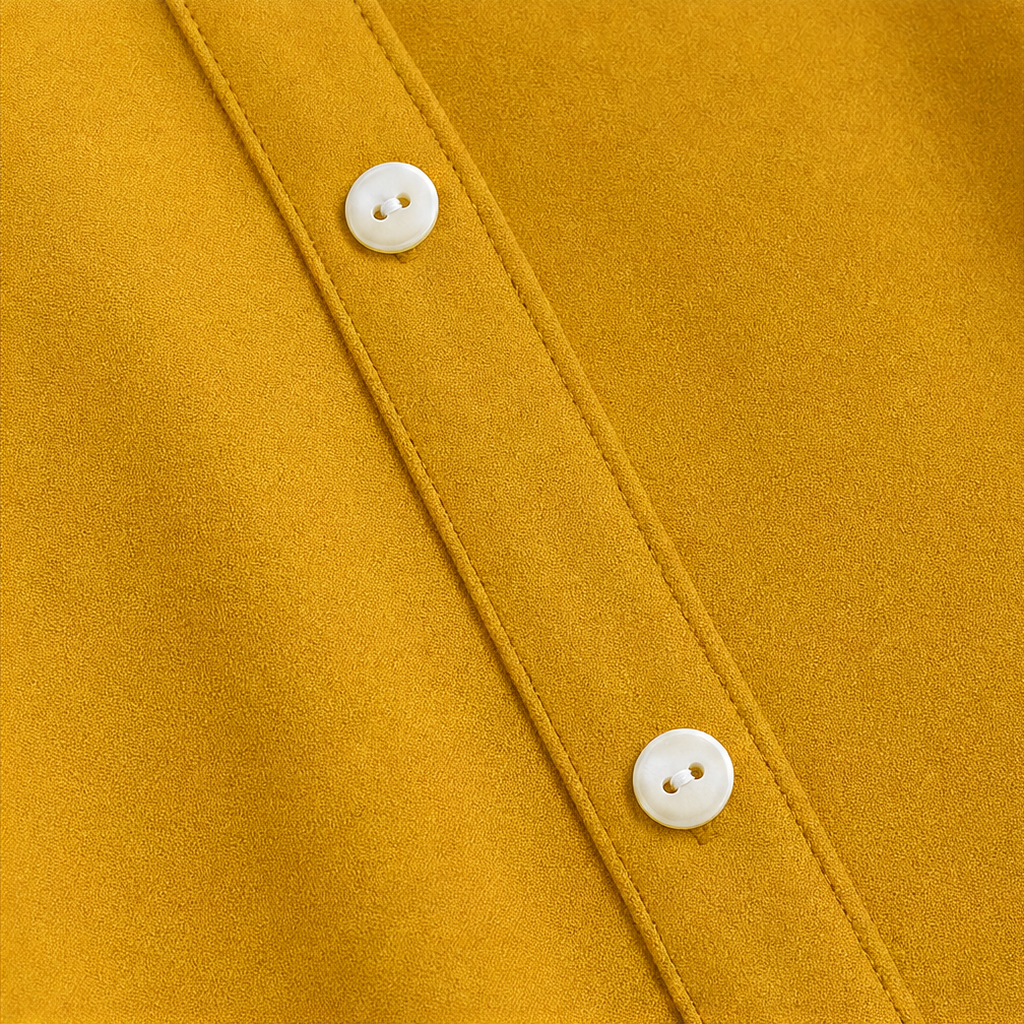 Salome™ | Women's Longline Button-Front Shirt with Curved Hem
