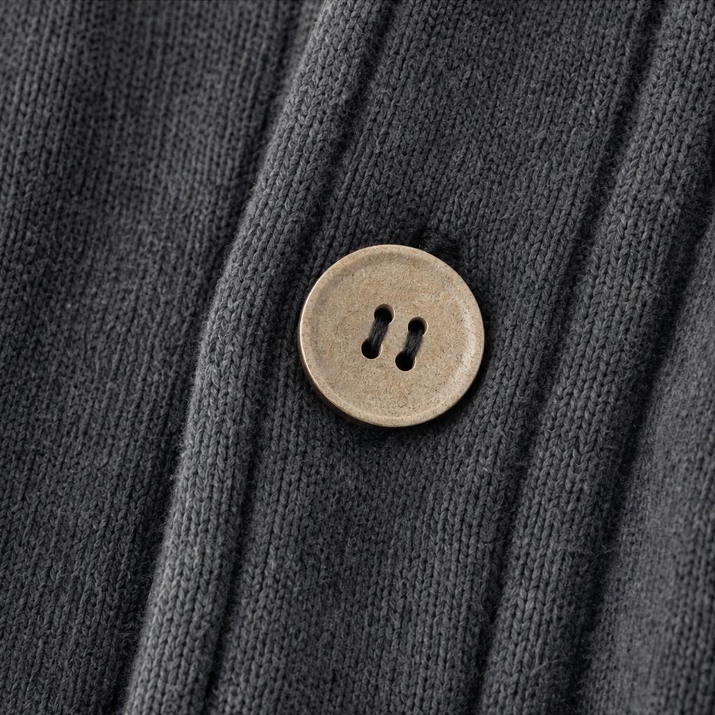Ambre™ | Women's Button Front Knit Jacket with Contrast Patch Pockets