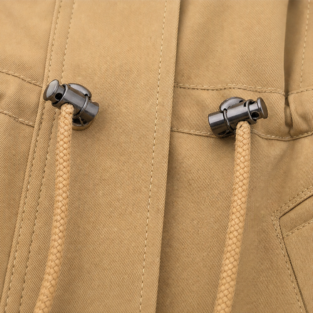 Pascaline™ | Women's Hooded Mid-Length Parka with Drawstring Waist