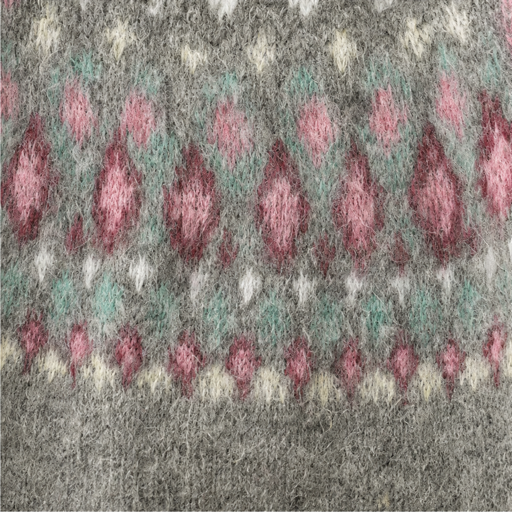Thisbe™ | Women's Fair Isle Yoke Crew Neck Pullover Sweater
