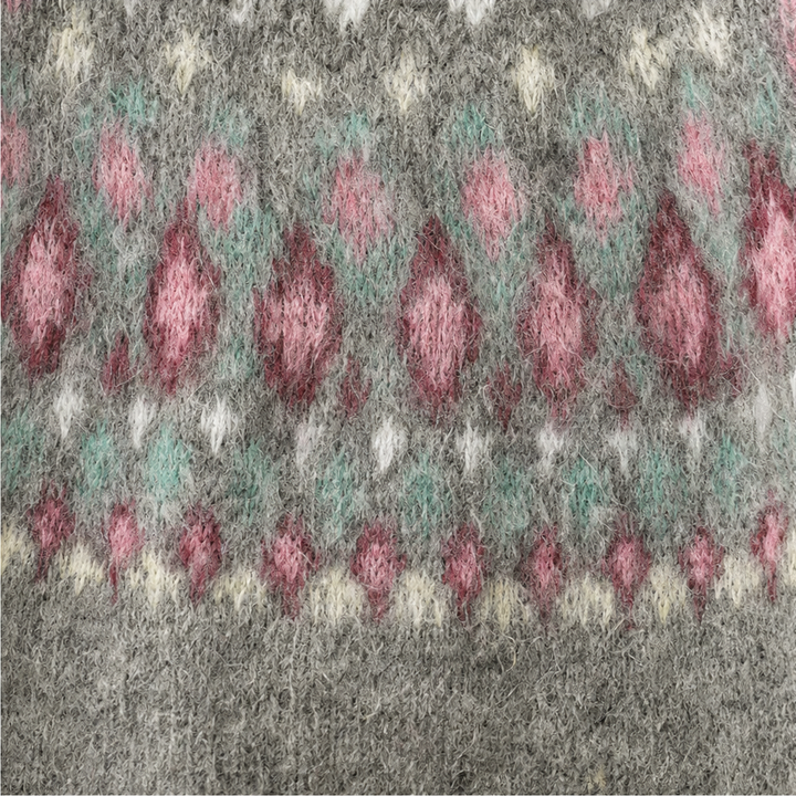 Thisbe™ | Women's Fair Isle Yoke Crew Neck Pullover Sweater