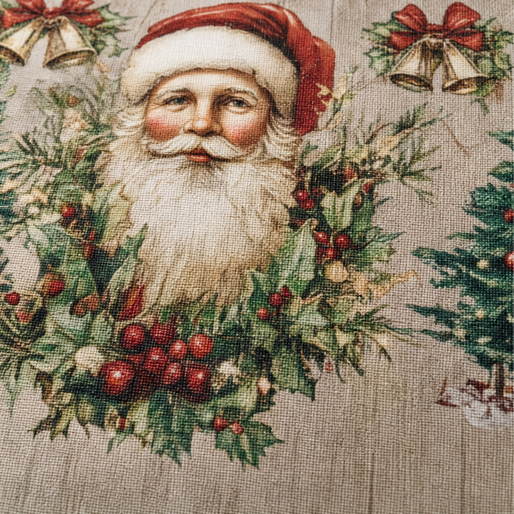 Jacinthe™ | Santa Print Christmas Tablecloth