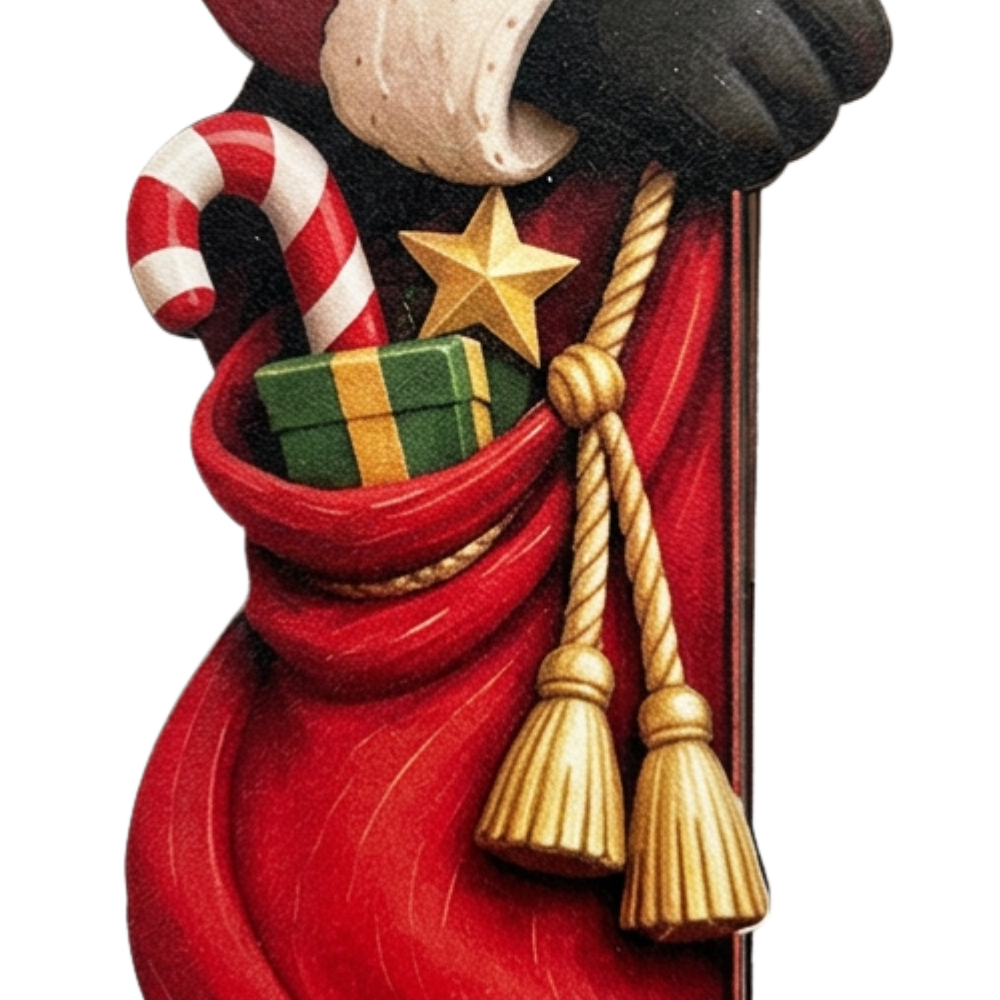 Fanchon™ | Christmas Door Frame Corner Decoration with Peeking Figure
