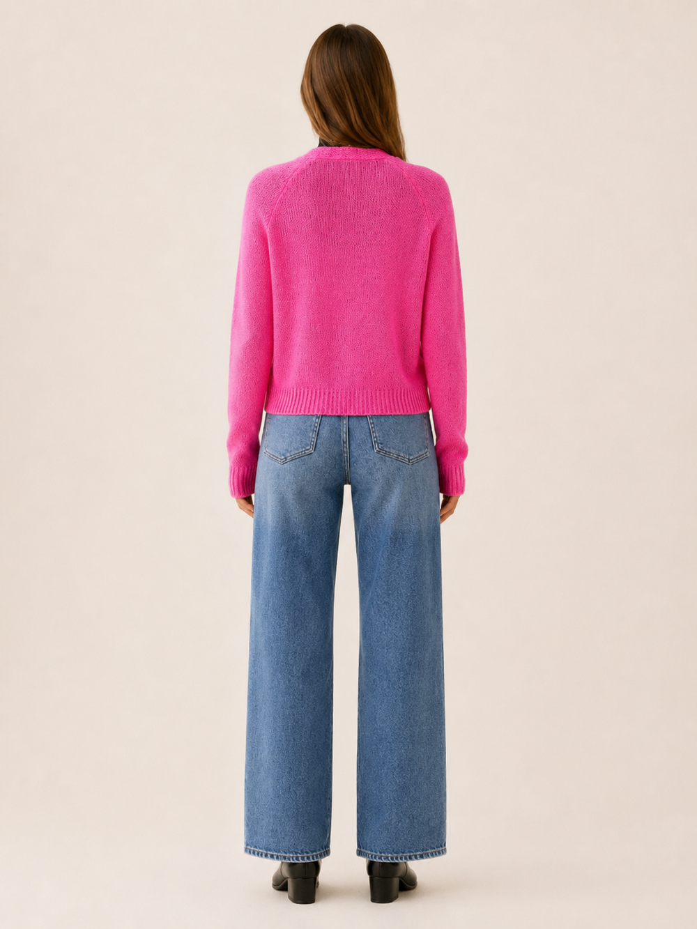 Corinne™ | Cropped Raglan Cardigan with V-Neck