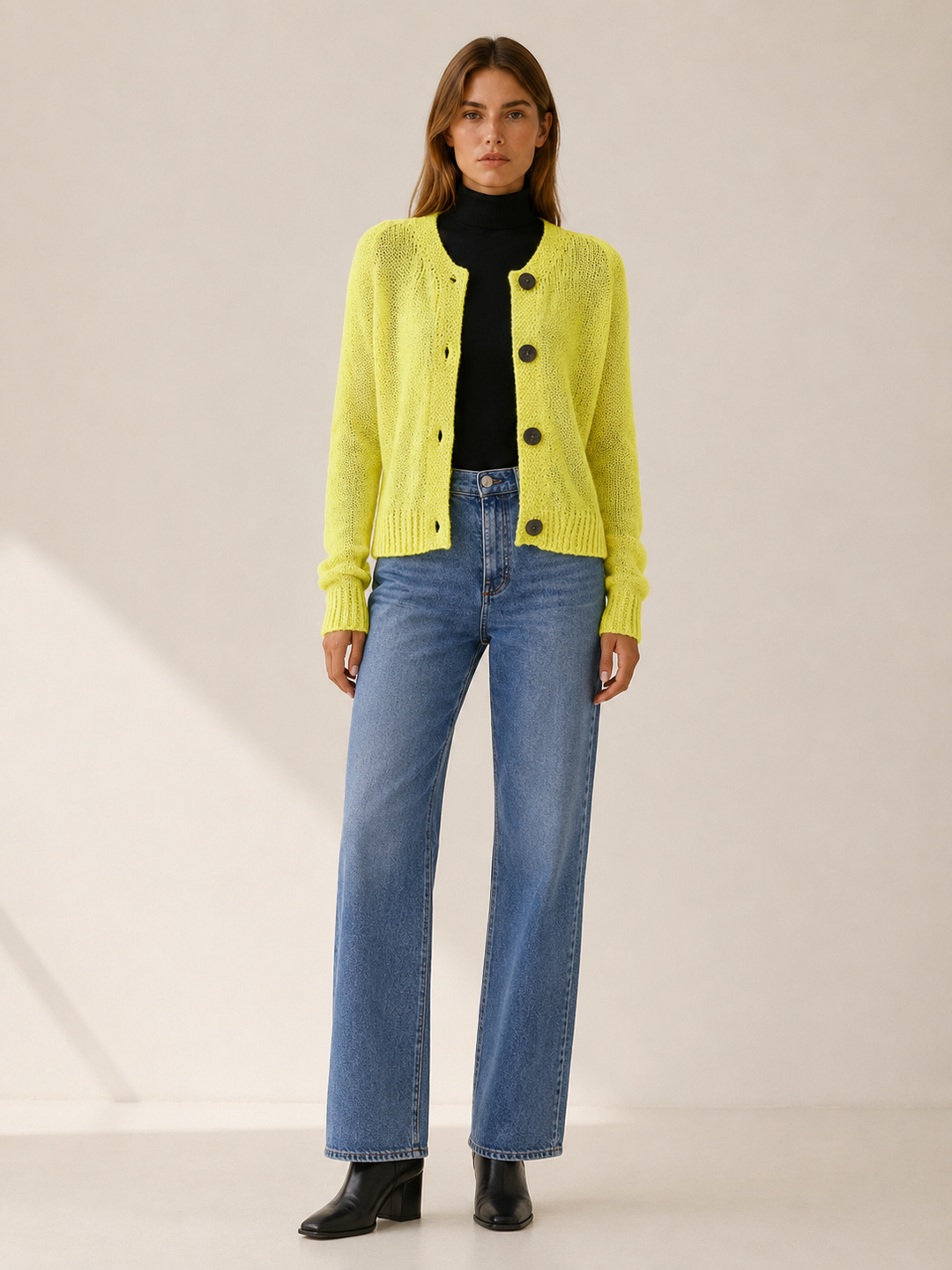 Corinne™ | Cropped Raglan Cardigan with V-Neck
