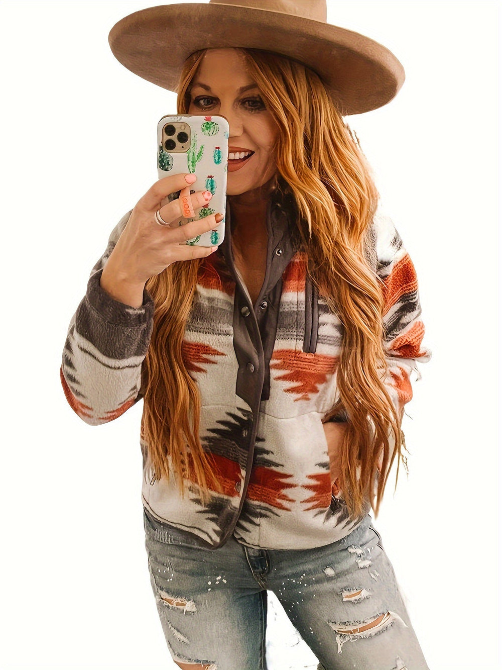Florentia™ | Women's Western Patterned Snap Front Jacket