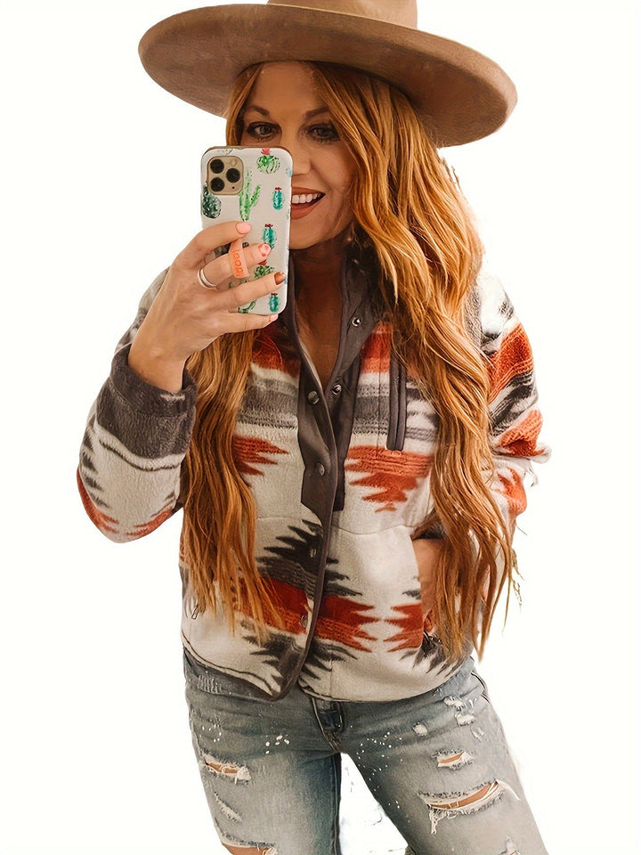 Florentia™ | Women's Western Patterned Snap Front Jacket