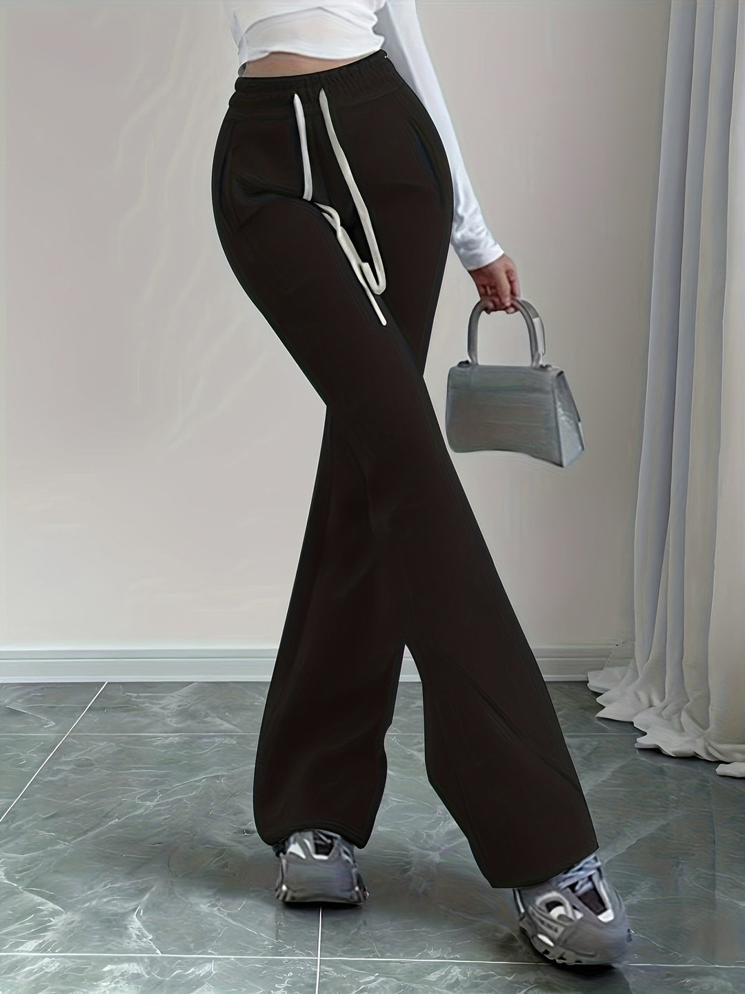 Lisbeth™ | Women's High-Waist Flared Lounge Pants