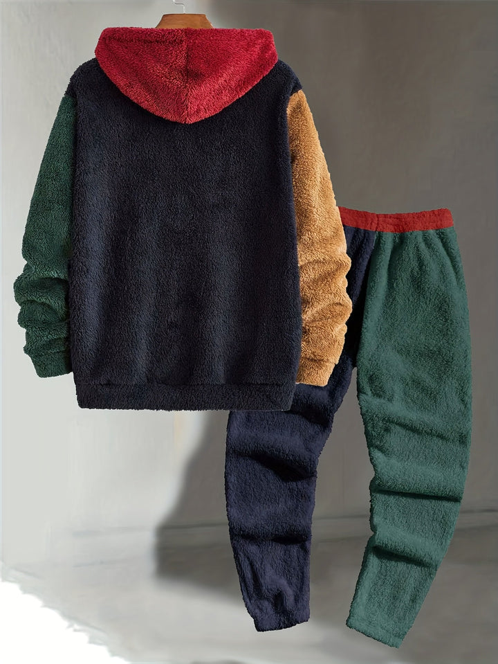 Severin™ | Men's Colour Block Hoodie and Jogger Set