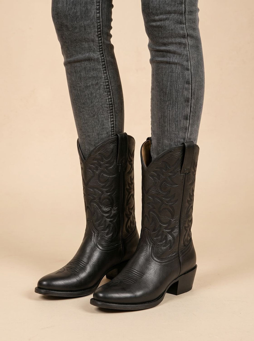 Elfriede™ | Women's Embroidered Western Cowboy Mid-Calf Boots