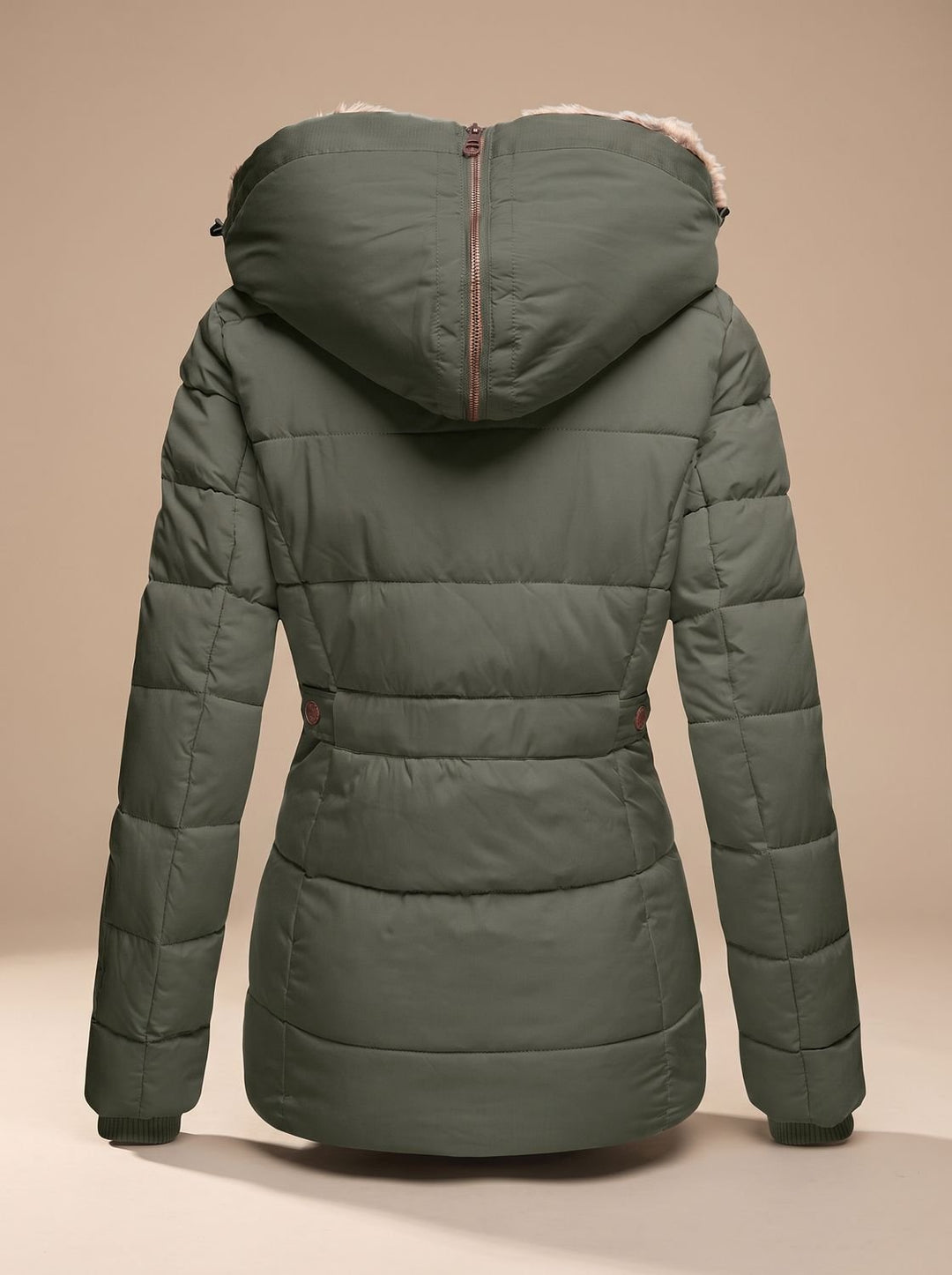 Ghislaine™ | Women's Quilted Winter Jacket with Detachable Faux Fur Hood