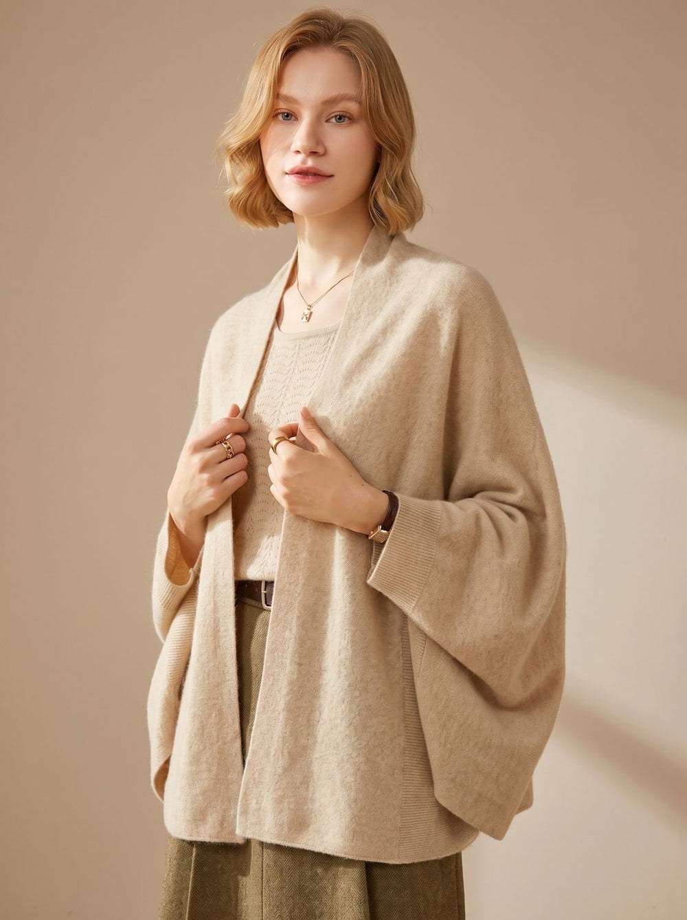 Emmanuelle™ | Women's Oversized Poncho Scarf in One Size