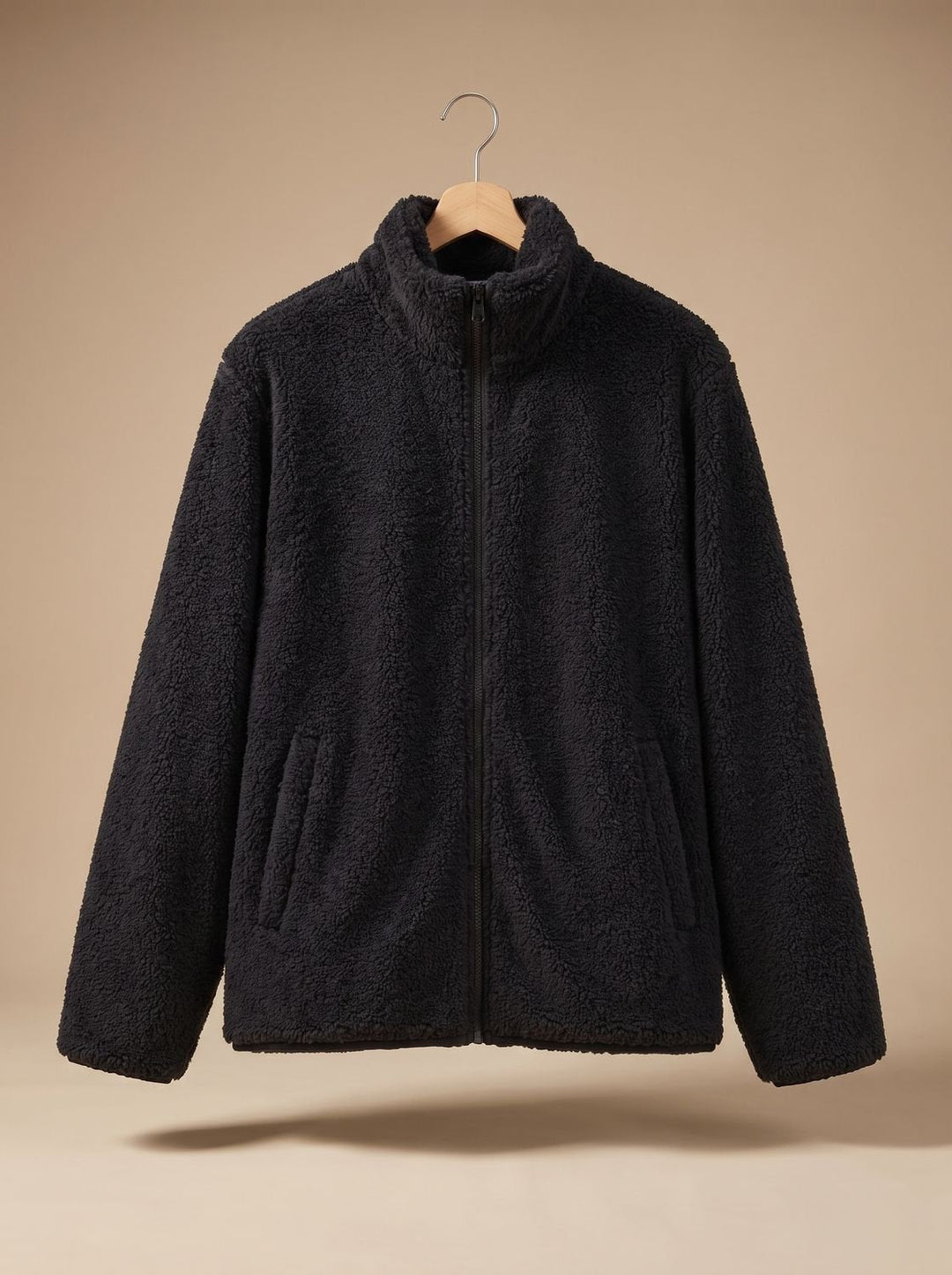 Jeanne™ | Women's Plush Teddy Zip Jacket with Stand Collar