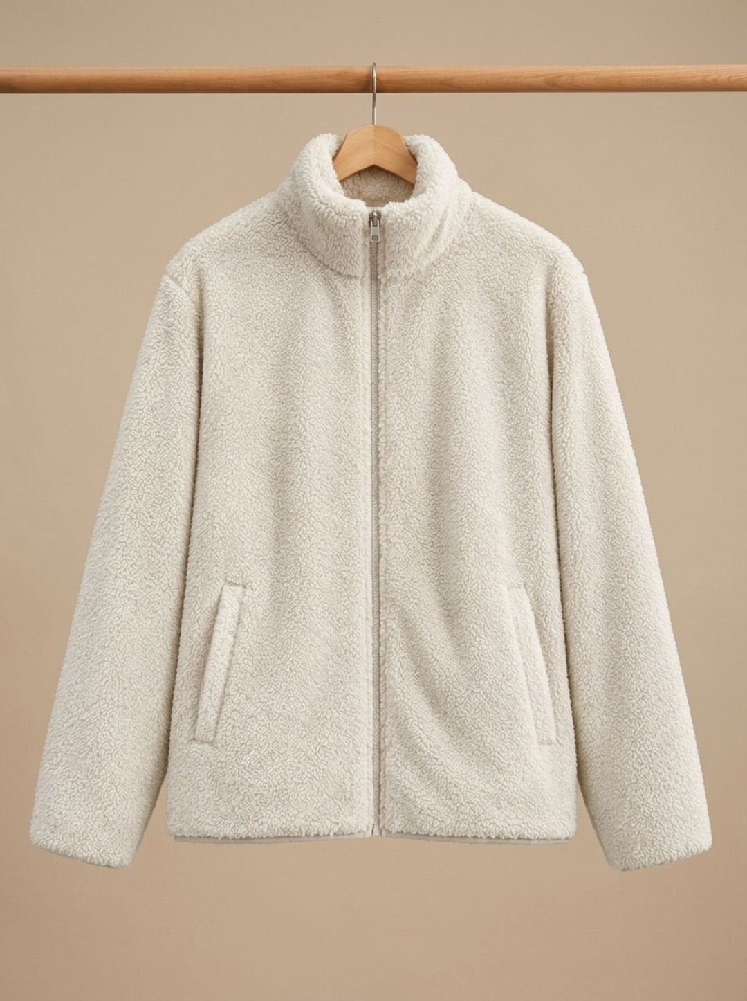 Jeanne™ | Women's Plush Teddy Zip Jacket with Stand Collar