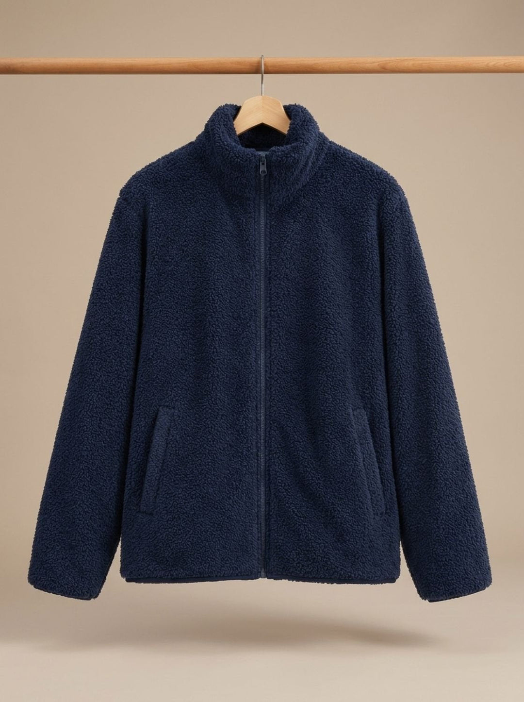 Jeanne™ | Women's Plush Teddy Zip Jacket with Stand Collar