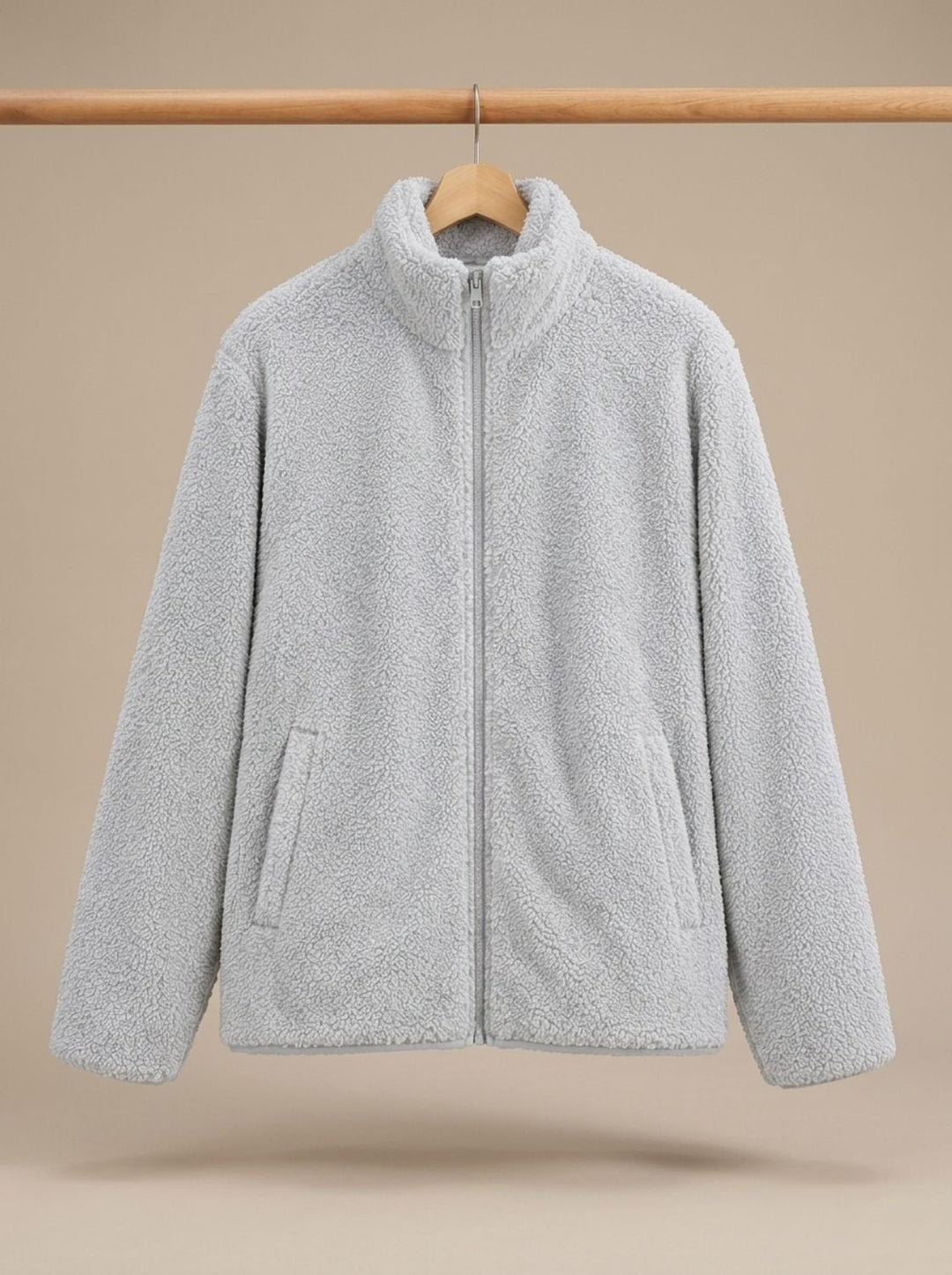 Jeanne™ | Women's Plush Teddy Zip Jacket with Stand Collar