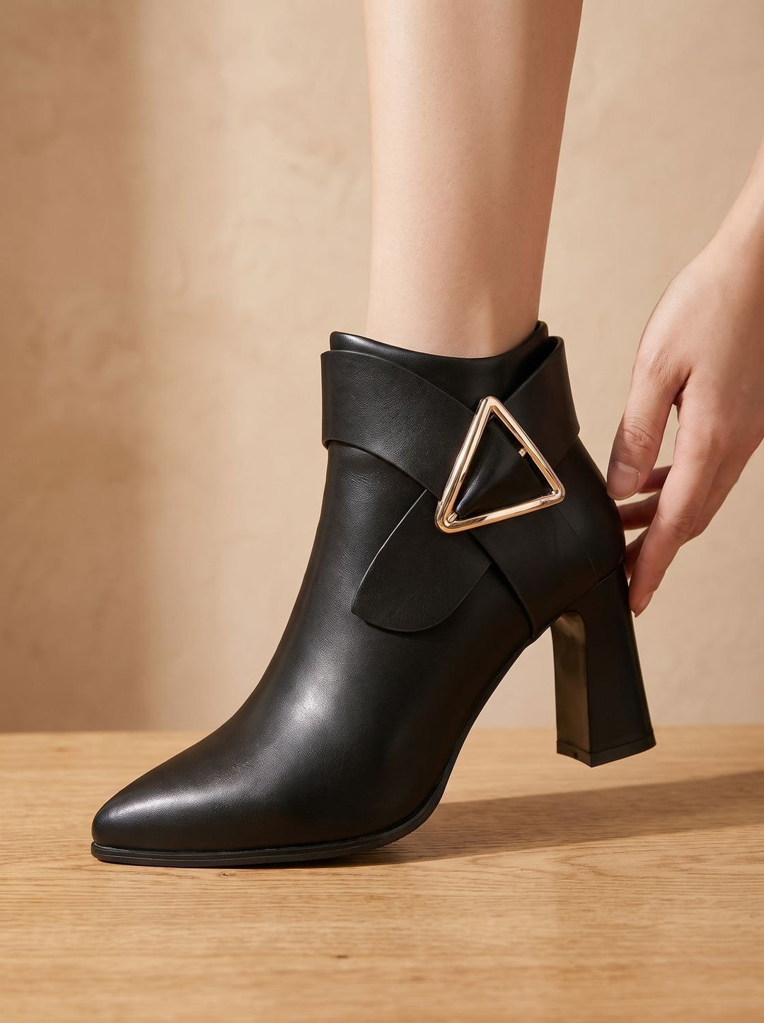 Romane™ | Women's Pointed Toe Ankle Boots with Block Heel