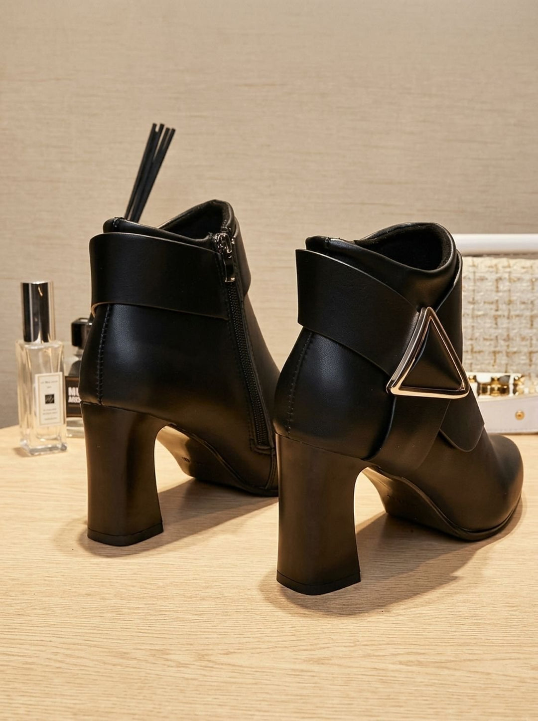 Romane™ | Women's Pointed Toe Ankle Boots with Block Heel