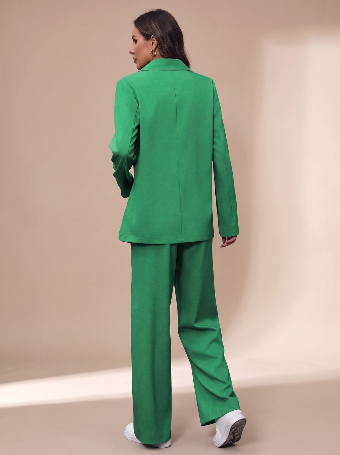 Armandine™ | Women's Double Breasted Pant Suit with Wide Leg Pants