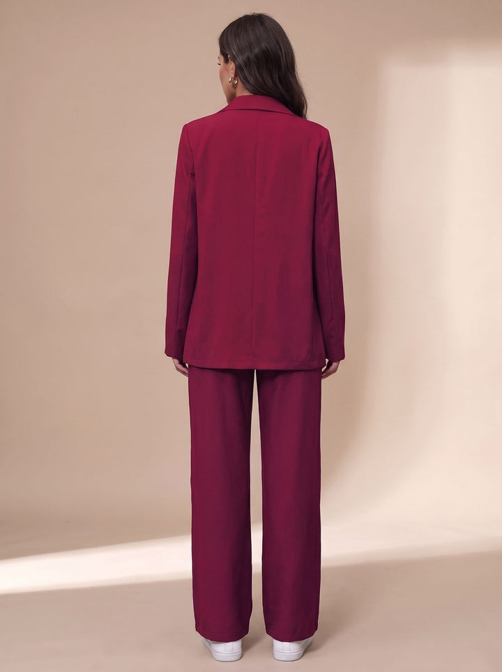 Armandine™ | Women's Double Breasted Pant Suit with Wide Leg Pants