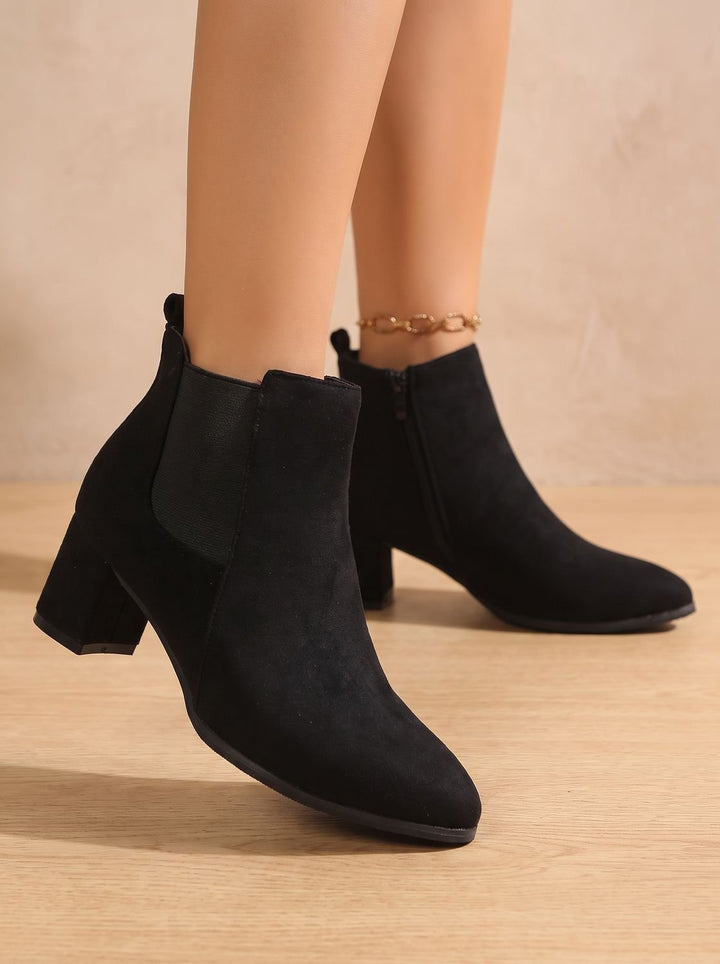 Elisabeth™ | Women's Ankle Boots with Block Heel and Side Zip