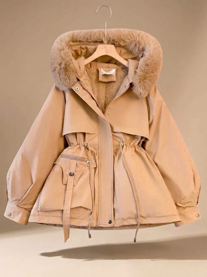 Ambroisine™ | Women's Hooded Winter Jacket with Faux Fur Trim