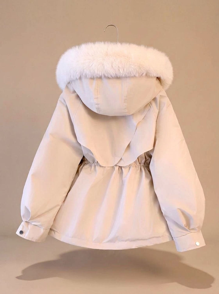 Ambroisine™ | Women's Hooded Winter Jacket with Faux Fur Trim
