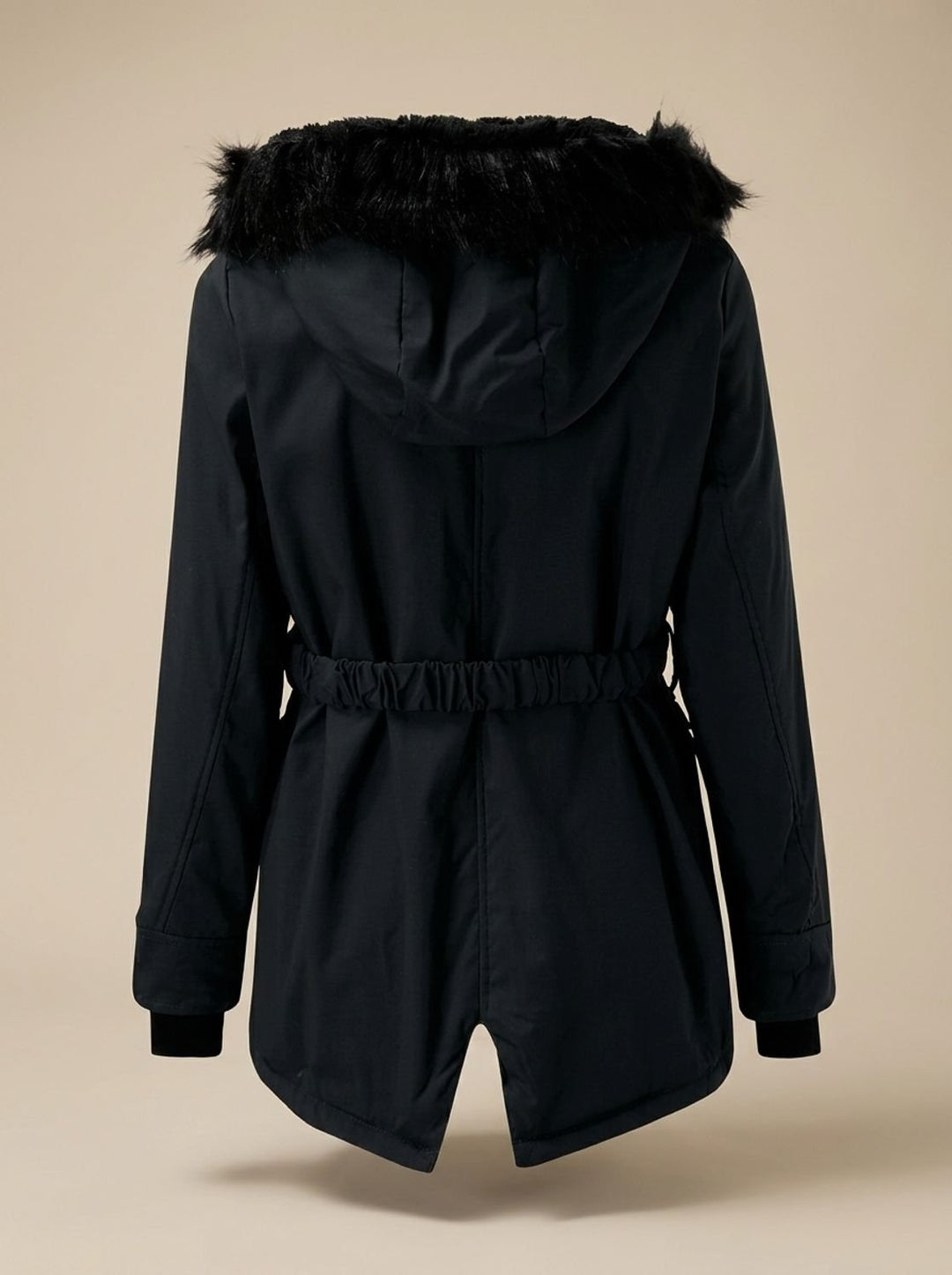 Georgette™ | Women's Winter Parka with Faux Fur Hood and Drawcord Waist