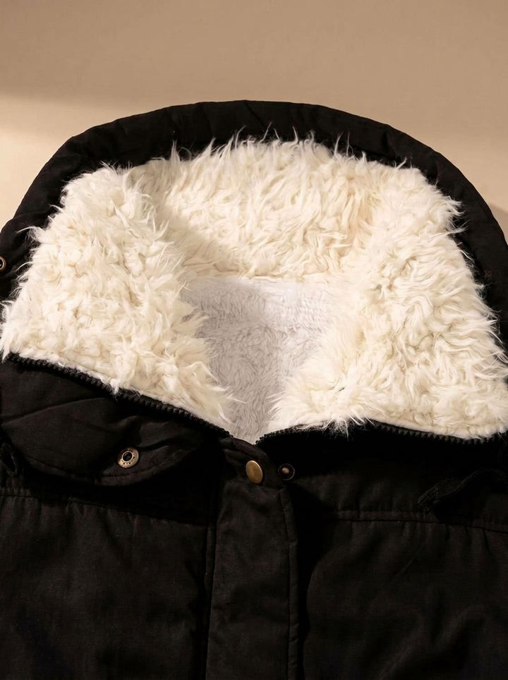 Liliane™ | Women's Mid-Length Winter Parka with Drawstring Waist