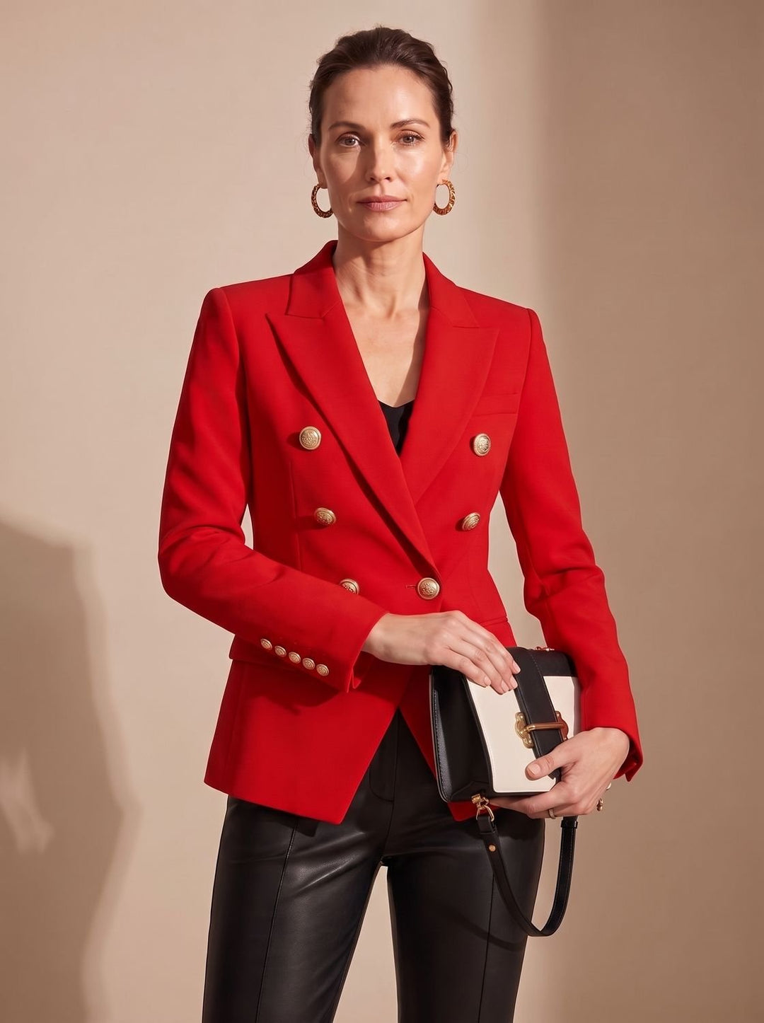 Mariette™ | Women's Double Breasted Blazer with Gold Buttons
