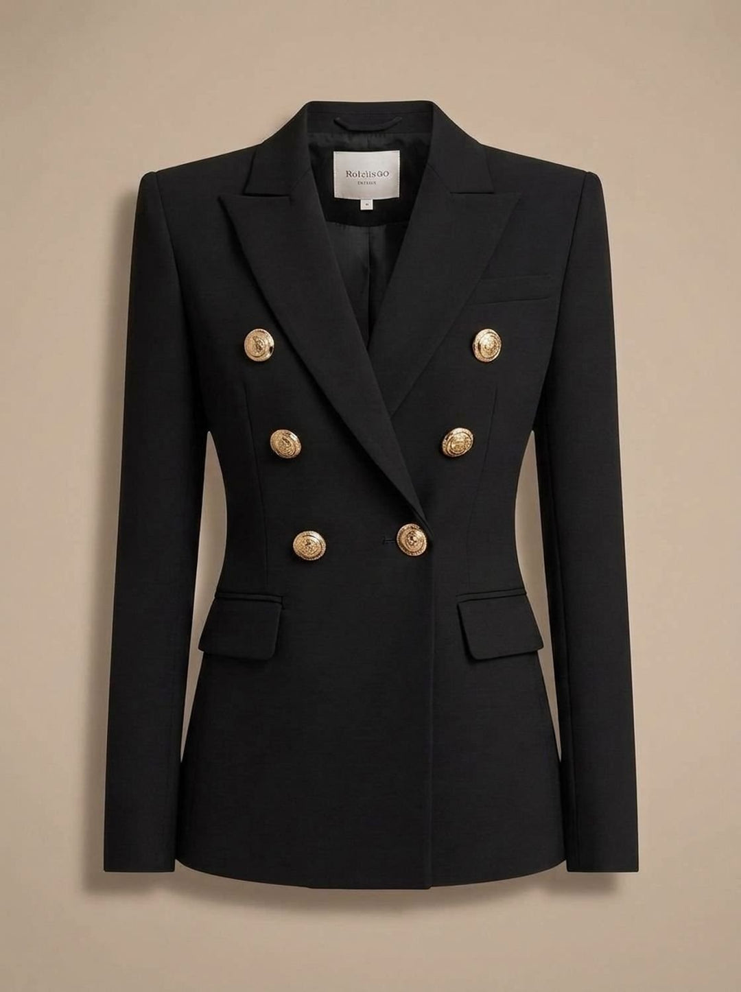 Mariette™ | Women's Double Breasted Blazer with Gold Buttons