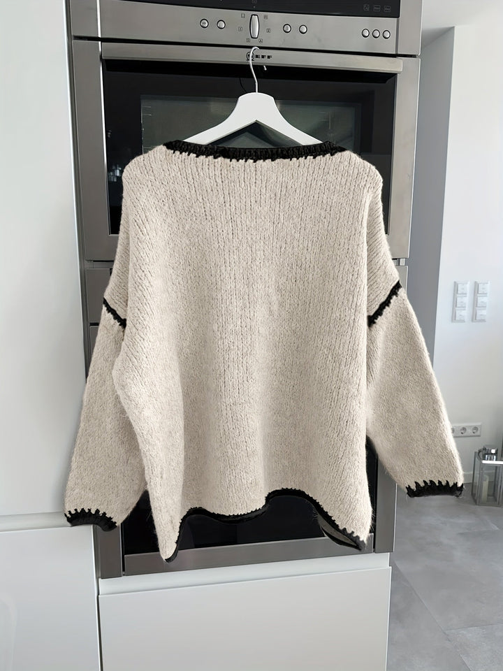 Willa™ | Women's Relaxed Boat Neck Knit Sweater