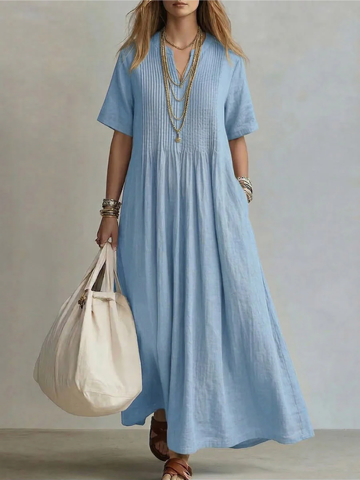 Noor™ | Elegant Summer Pleated Dress