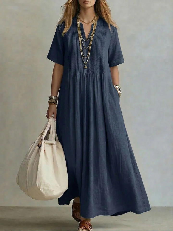 Noor™ | Elegant Summer Pleated Dress