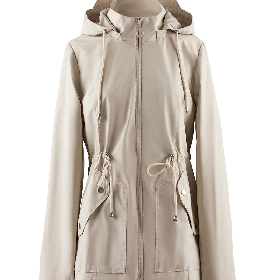 Maribeth™ | Women's Hooded Drawstring Waist Utility Jacket