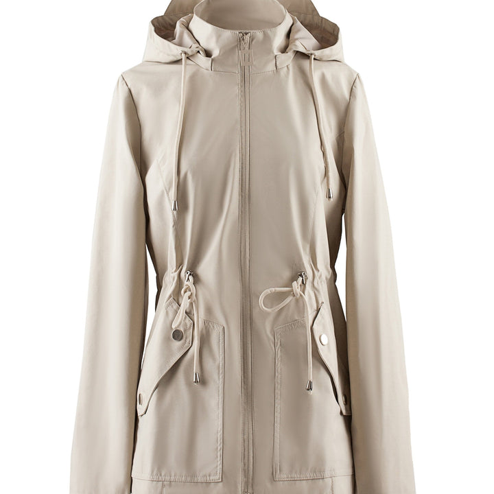 Maribeth™ | Women's Hooded Drawstring Waist Utility Jacket