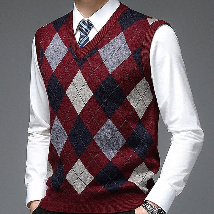 Archibald™ | Men's Argyle V-Neck Sweater Vest