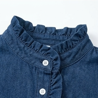 Ermengarde™ | Women's Ruffle Collar Blouse with Puff Sleeves